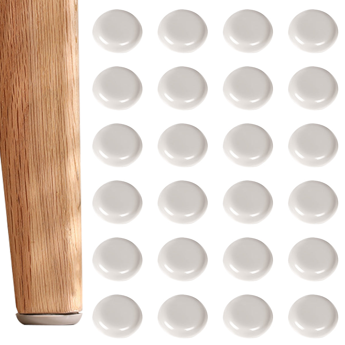 HASTHIP 24 PCS Self-Stick Furniture Sliders, 1 Inch Furniture Glides for Carpet, Furniture Moving Pads for Furniture-Adhesive Carpet Sliders, Durable Felt Glides for Tables, Drawers, Desks HASTHIP 24 PCS Self-Stick Furniture Sliders, 1 Inch Furniture Glides for Carpet, Furniture Moving Pads for Furniture-Adhesive Carpet Sliders, Durable Felt Glides for Tables, Drawers, Desks
